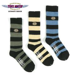 �g�C�Y�}�b�R�C TOYSMcCOY �u�[�c�\�b�N�X 3���Z�b�g �C�� 3-PACK BORDERED BOOTS SOCKS TMA2634�y2026�N�H�~�V��z