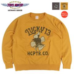 �g�C�Y�}�b�R�C TOYS McCOY ���� �N���[�l�b�N �X�E�F�b�g GARMENT DYING SWEAT SHIRT "LUCKY13 HCPTR.CO." TMC2645�y2026�N�H�~�V��z