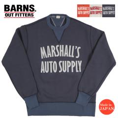 �o�[���Y BARNS ���� �v�����g �N���[�l�b�N �X�E�F�b�g "MARSHALLS" �t���b�L�[�v�����g COZUN GUSSET CREW PT BR-26391 �y2026�N�H�~