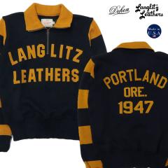 �����O���b�c���U�[�Y Langlitz Leathers �f�B�[�G�� Dehen ���[�^�[�T�C�N�� �Z�[�^�[ �n�[�t�W�b�v �E�[�� MC SWEATER ���� �t�F���g��