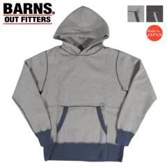 �o�[���Y BARNS ���� ���u�ؑ� �X�e�b�` �v���I�[�o�[ �X�E�F�b�g �p�[�J�[ 30/7 COZUN Switching Rib & Stitch Hoodie BR-3307 �y2026�N