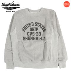 �o�Y���N�\���Y BUZZ RICKSONS �z���]���^�� �N���[�l�b�N �X�E�F�b�g HORIZONTAL KNITTING SWEAT SHIRT �gUSS SHANGRI-LA�h ���� BR698