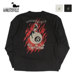 GANGSTERVILLE �M�����O�X�^�[�r�� ���� �w�����[�l�b�NT GAMBLERS - L/S HENRY T-SHIRTS GSV6313 GLAD HAND �O���b�h�n���h�y2026�N�H�~