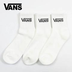 VANS �o���Y �N���V�b�N �n�[�t�N���[�\�b�N�X 3���Z�b�g �z���C�g ���@���Y VN000QBWWHT�y2026�N�t�ĐV��z