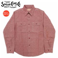 �V���K�[�P�[�� SUGAR CANE ���� ���b�h�V�����u���[�V���c ���[�N�V���c RED CHAMBRAY WORK SHIRT SC29682 �y2026�N�t�ĐV��z