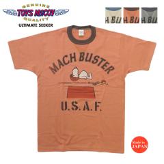 �g�C�Y�}�b�R�C TOYSMcCOY ���� T�V���c �X�k�[�s�[ PEANUTS TEE SNOOPY " MACH BUSTER U.S.A.F. " TMC2627 �y2026�N�t�ĐV��z