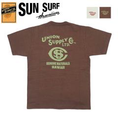 �T���T�[�t SUN SURF ���j�I���T�v���C ���� �X���u���[��T�V���c UNION SUPPLY LOGO S/S SLUB YARN T-SHIRT US79536�y2026�N�t�ĐV��z