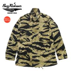 �o�Y���N�\���Y Buzz Ricksons M-65 �t�B�[���h�W���P�b�g M-65 ���ԃ��f�� �^�C�K�[�J���� TIGER CAMOUFLAGE CIVILIAN MODEL BR15885 