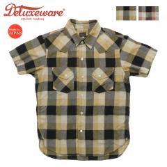�f���b�N�X�E�F�A DELUXEWARE �^�đΉ��f�� ���� �E�G�X�^�� �`�F�b�N �V���c WESTERN CHECK SHIRT WWS-32S�y2026�N�t�ĐV��z