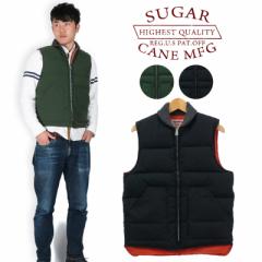 SUGAR CANE VK[P[ COATED NYLON GOOSE DOWN VEST _ExXg [NEGA sc14010