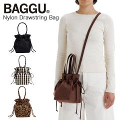 BAGGU �В��o�b�O �V�����_�[�o�b�O Drawstring Bag �~�j�o�b�O 2WAY �o�O�[ �o�O ���΂� ���f�B�[�X ������� �i�C���� �y�� ���|�� ��