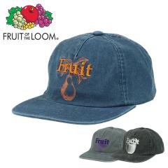 �t���[�c�I�u�U���[�� �L���b�v �t���b�g�o�C�U�[ FRUIT OF THE LOOM �����Y ���f�B�[�X �X�q �u�����h ���S �v�����g �X�i�b�v�o�b�N �j