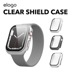 Apple Watch Series 7 41mm �P�[�X & �t�B���� �N���A �ϏՌ� �V���v�� �K���X�t�B���� �Z�b�g �ی�P�[�X �ی�t�B���� �t�� ���� �Ռ� 