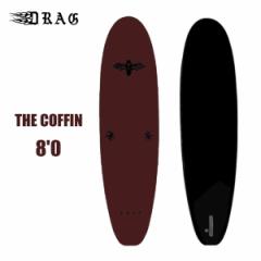 DRAG \tg{[h T[t{[h THE COFFIN 80 SINGLE FINf hbO SOFTBOARD BEACH CULTURE gCtB tBt