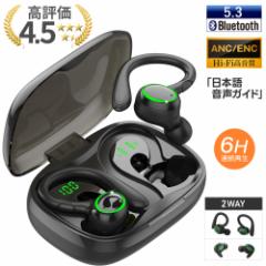 【技適認証済み】 ワイヤレスイヤホン Bluetooth 5.3 ワイヤレス イヤホン iPhone android ノイズキャンセリング マイク 片耳 両耳 防水