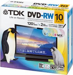 TDK ^pDVD-RW fW^^Ή(CPRM) 1-2{ 5FJ[v^u 10pbN 5mmXP[X DRW120DPM