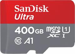 Sandisk Ultra Microsdxc Squar 400gb A1 C10 U1 Uhs-1 100mb/S R 4x6 Sd Adapto