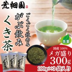 3袋セット お徳用！メガ盛り！大容量！300g お茶 緑茶 茎茶 くき 静岡茶 がぶ飲みくき茶 100g入り×3袋  メール便 送料無料 がぶがぶ飲め