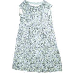 Drawer ドゥロワー 24SS 日本製 PRE2 フラワープリントリボンワンピース 6526-299-1463 36 Blue 花柄 ノースリーブ ドレス 定価160,600円 トップス【中古】【Drawer】 Drawer ドゥロワー 24SS 日本製 PRE2 フラワープリントリボン