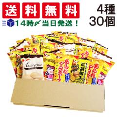 【 送料無料 当日翌日出荷 】ヤスイフーズ ミニ せんべい 個包装 おつまみ 詰め合わせ アソート セット 4種 計30個 まとめ買い