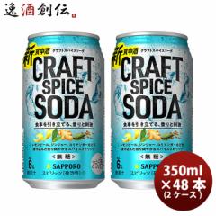 缶チューハイ サッポロ クラフトスパイスソーダ 350ml × 2ケース / 48本 まとめ買い チューハイ 缶 スピリッツ チューハイ 人気 贈り物 