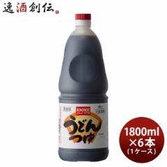 うどんつゆ こいくち 濃縮11倍 ペット 1800ml 1.8L × 1ケース / 6本 濃口 九重味淋 うどん つゆ 関東風 九重味醂