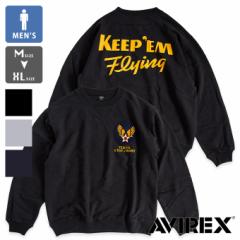 ySALE!!z u AVIREX ArbNX v CLASSIC SWEAT KEEP EM NVbN XEFbg L[v EM 6123443 / XEFbg g[i[ ~