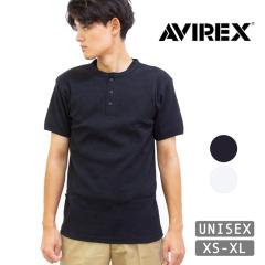 AVIREX ArbNX DAILY RIB S/S HENLEY NECK T-SHIRT fC[  w[lbN TVc 783-5934007 / 6143504 / gbvX Jb