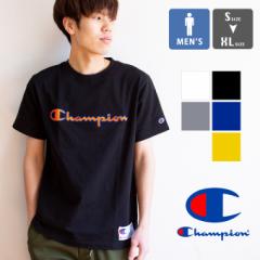 【SALE!!】【 Champion チャンピオン 】 アクションスタイル スクリプトロゴ 刺繍 半袖 Tシャツ C3-Q301 / チャンピオン Tシャツ トップ