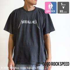 GOOD ROCK SPEED ObhbNXs[h GLITTER PRINT T-SHIRT Ob^[ vg TVc 25MET102W / jZbNX METALLICA ^