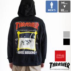「 Manhattan Portage × THRASHER 」 Collaboration Sweat Parka コラボレーション スウェット パーカー MP-M588
