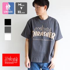 u Manhattan Portage }nb^|[e[W v S/S Print T-Shirt THRASHER XbV[ R{ vg TVc MP-M614 / }