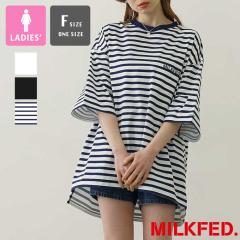 u MILKFED. ~NtFh v MILKFED. ~OP RASH GUARD POCKET TEE OP R{bVK[h |Pbg TVc 103252011008 / MILKFED.