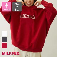 �u MILKFED. �~���N�t�F�h �v COOPER LOGO WIDE CREW SWEAT TOP �N�[�p�[ ���S ���C�h �X�E�F�b�g �g�b�v 103253012004 / MILKFED.�@�~��