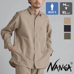 u NANGA iK v DOT AIR COMFY L/S SHIRT hbgGA RtB OX[uVc NW2411-1E905-A / NANGA iK Vc V