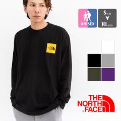 【 THE NORTH FACE ザノースフェイス 】 L/S Square Logo Tee ロングスリーブ スクエアロゴ Tシャツ NT82136 / 長袖 ロンt クルーネック 
