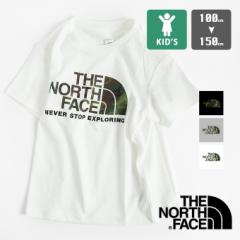 【 THE NORTH FACE ザノースフェイス 】 キッズ S/S Camo Logo Tee カモロゴ S/S Tシャツ NTJ32253 / 半袖 ショートスリーブ 丸首 クルー