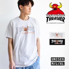 THRASHER × TOY MACHINE スラッシャー × トイマシーン THR X TOY MACHINE PYRAMID SS TEE ピラミッド 半袖 Tシャツ 311624 / スラッシ