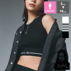 「 X-girl エックスガール 」 LOGO AND STRIPE TANK TOP ロゴ アンド ストライプ タンクトップ 105252013024 / X-girl エックスガール タ