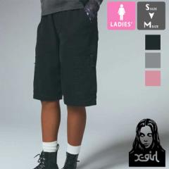 「 X-girl エックスガール 」 FADED FACE EASY HALF PANTS フェイデッド フェイス イージー ハーフパンツ 105252031002 / x-girl エック
