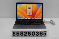 Apple MacBook Retina 12in 2017 A1534 �X�y�[�X�O���C A1534 Core m3 7Y32 1.2GHz/8GB/256GB(SSD)/12W/WQXGA(2304x1440) �y���Áz