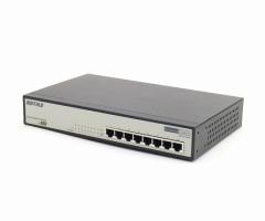 BUFFALO BSL-PS-2108M(BSL-PS-2108MR) 8�|�[�g100BASE-TX �S�|�[�gPoE(IEEE802.3af �ő�15W)���d WebGUI/VLAN���Ή� ����