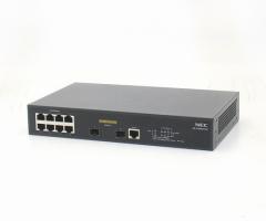 NEC QX-S1008GT-2G 8�|�[�g+2SFP�|�[�g 1000BASE-T����L2�X�C�b�` �ݒ菉������ ����