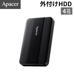 Apacer AC237 USB3.2 Gen1 �|�[�^�u��HDD 4TB �u���b�N AP4TBAC237B-1 �V�i �y����s��/���ԑюw��s�z