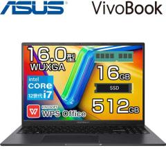 ASUS �m�[�g�p�\�R�� Vivobook 16X 16.0�C���` WUXGA intel Core i7 1255U ������ 16GB SSD 512GB Windows11 Office�t�� ����LAN WEB�J��