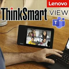 Web��c���� �e�����[�N �t�����j�^�[ �f�B�X�v���C 8.0�^ Lenovo ThinkSmart View Teams Display for Microsoft Teams ZA690017JP �X�}