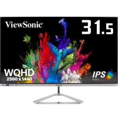�t�����j�^�[ ViewSonic 31.5�^ ���C�h WQHD ( 2560�~1440 ) IPS �p�l�� �m���O���A �f�B�X�v���C HDR10 �����^�f�U�C�� ( VX3276-2K-MHD