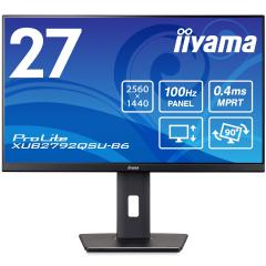 �t�����j�^�[ iiyama 27�^ ���C�h �t�� �f�B�X�v���C IPS �p�l�� �m���O���A WQHD ���掿 HDMI DisplayPort �Ή� �V�i PROLITE XUB2792QS