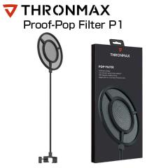 Thronmax �X�����}�b�N�X Proof-Pop Filter P1 new MG-P1A-BLACK �|�b�v�K�[�h �|�b�v�t�B���^�[ �}�C�N �p �ėp YOUTUBE �j�R�j�R���� 