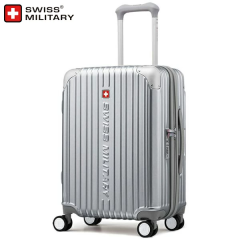SWISS MILITARY �X�[�c�P�[�X �V�O�i�X SM-A820 SILVER �e�� 42L 1�`3�� ���� �t�@�X�i�[�^�C�v �@���������� �T�C�Y ���^���b�N �V���o
